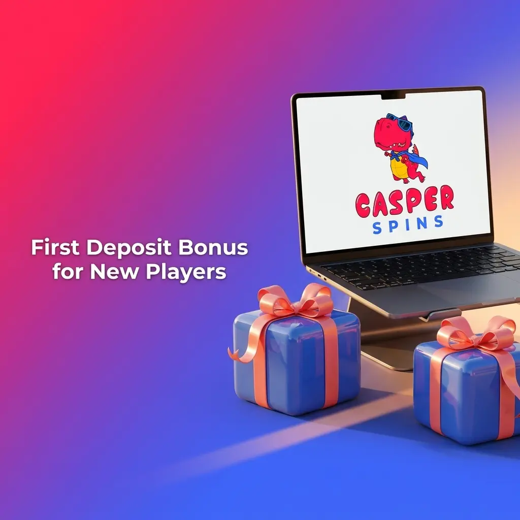 Casper Spins first deposit bonus offering 50% up to £500 plus 125 Free Spins for new players