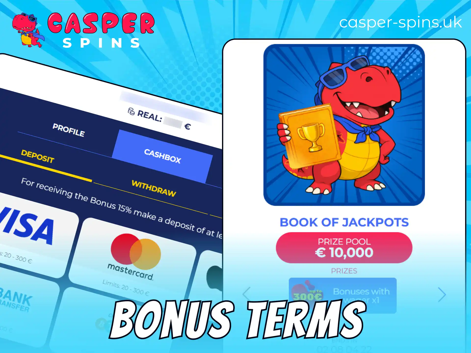 Review the official bonus terms and wagering requirements on the Casper Spins website.