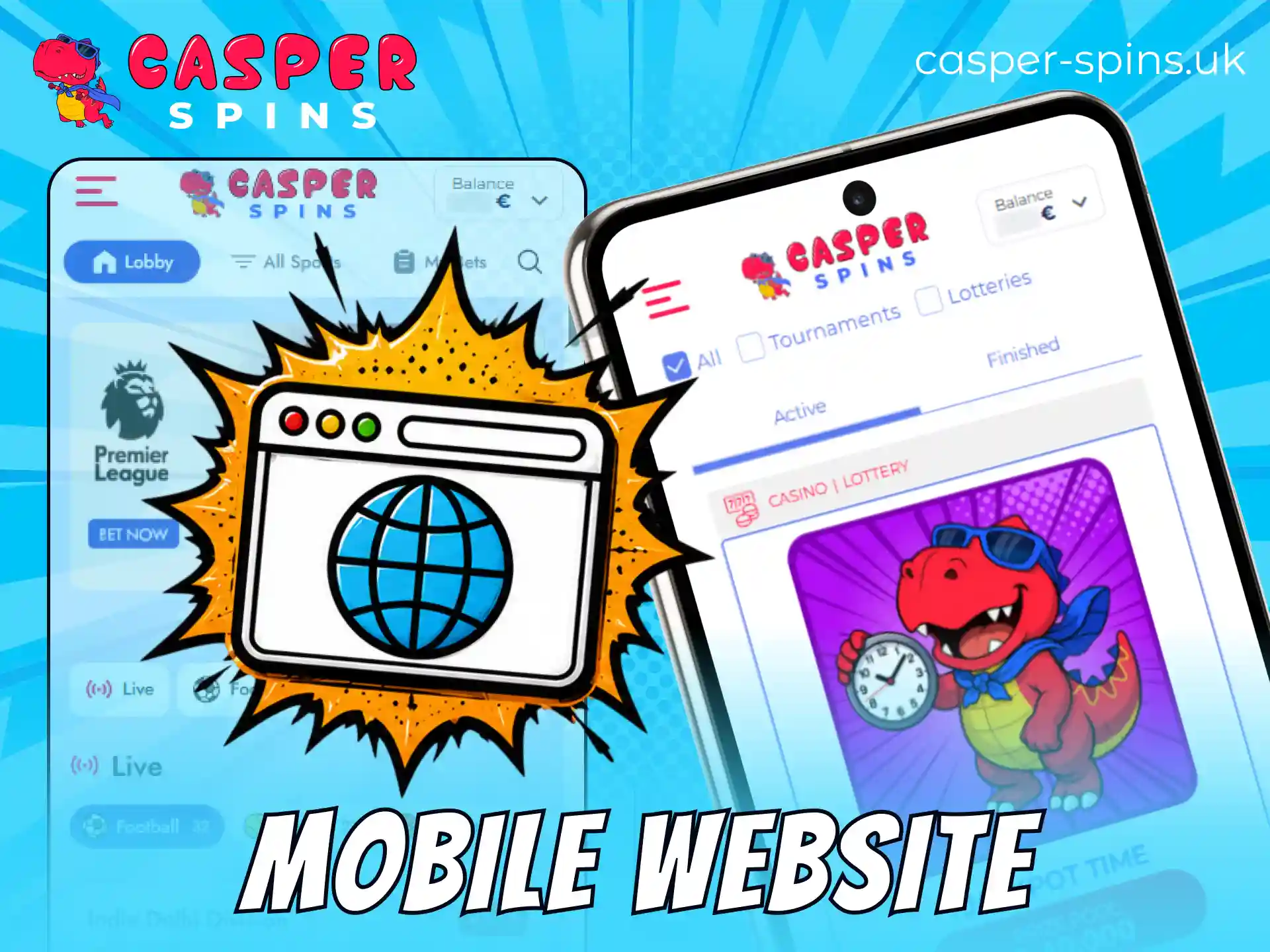 Enjoy smooth gameplay on the Casper Spins mobile website in United Kingdom.