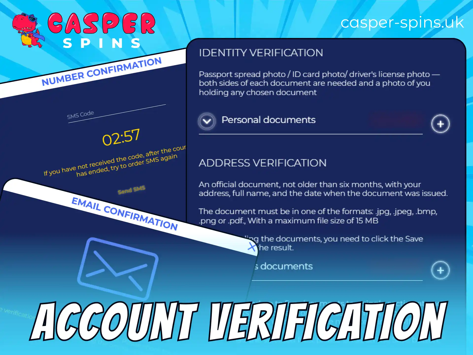 Follow the Casper Spins account verification process for safe and secure play.
